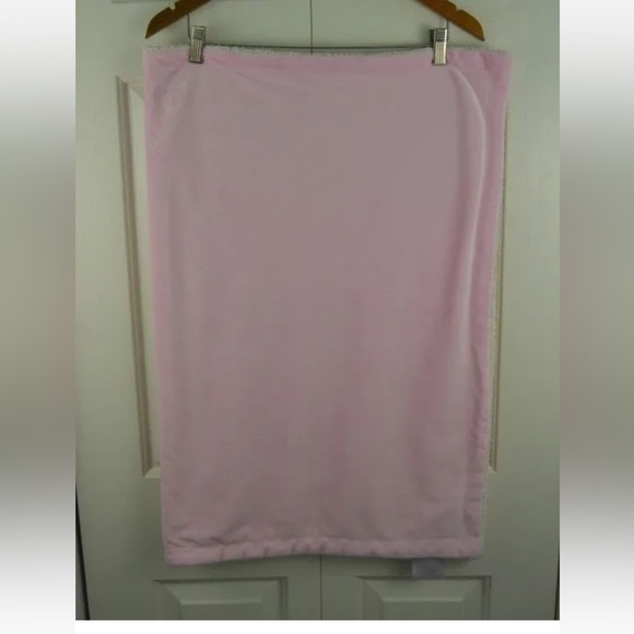 Babe Luxe Baby Blanket Pink Cream Sherpa Security Lovey Soft Plush - Picture 2 of 7